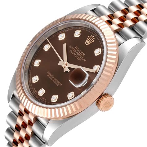 rolex datejust steel and everose gold price|rolex 36mm datejust with diamonds.